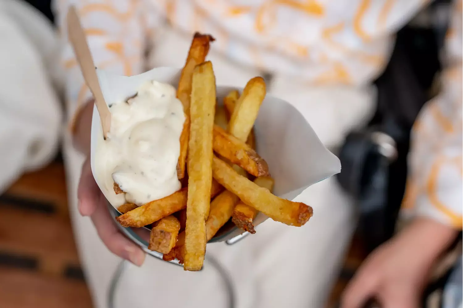 Friet Frietboutique met schil 12mm kist 7,5 kilogram
